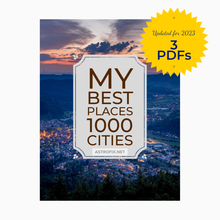 My Best Places Astrology Report – 1000 Cities in Any Region