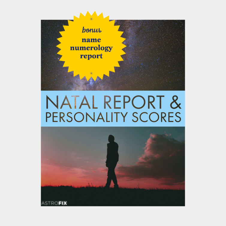 Natal Astrology Report & Personality Scores