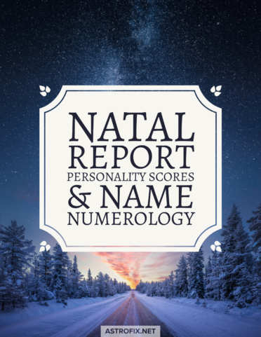 Natal Report, Personality Scores & Name Numerology _cover