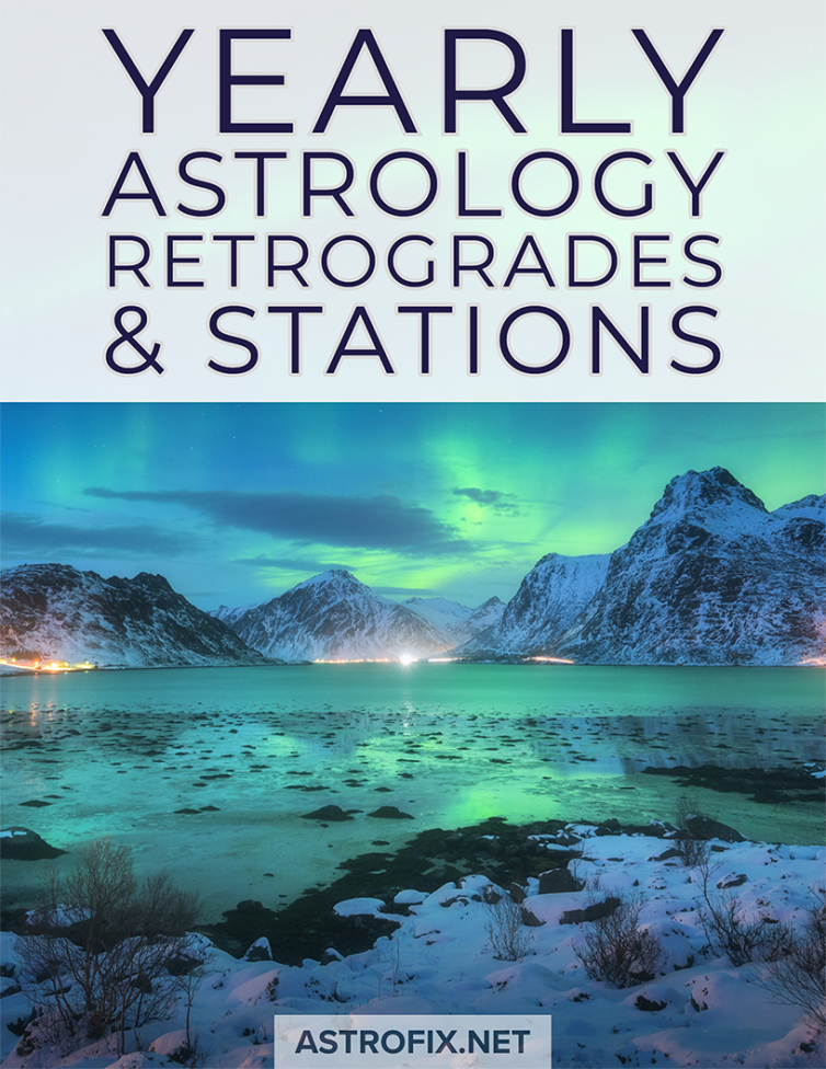 Yearly Astrology Retrogrades & Stations
