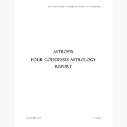 Four Goddesses Astrology Report: Ceres, Juno, Pallas & Vesta