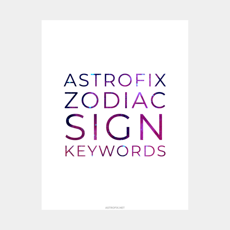 ASTROFIX Zodiac Sign Keywords eBook