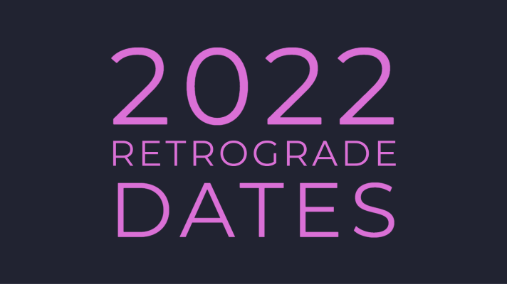 2022 Retrograde Dates