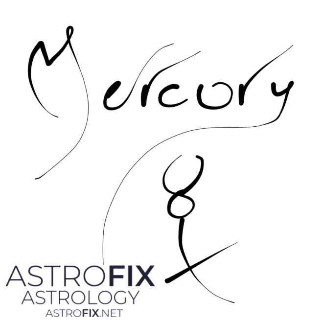AstroFix.net Hand Drawn Mercury Astrology Glyph and Script_2