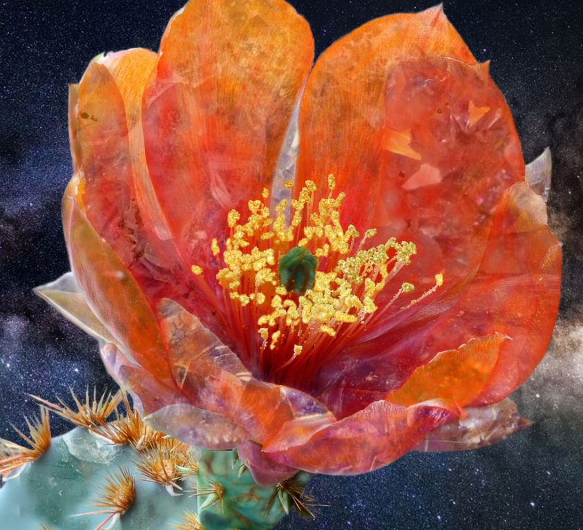 Crystallized Martian Space Flower