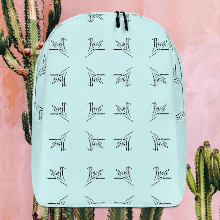Pisces Zodiac Astrology Sign Minimalist Backpack