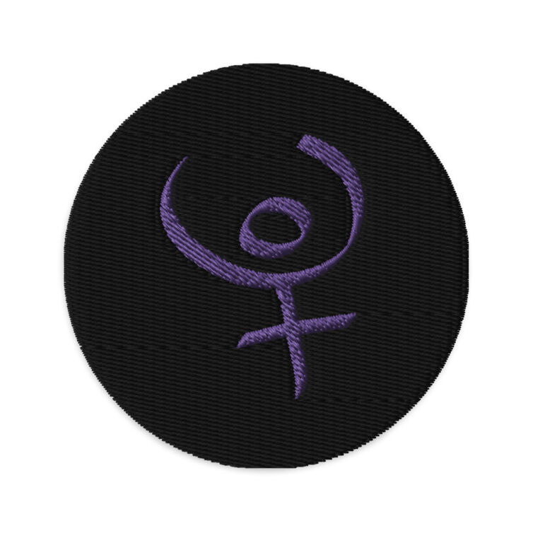Pluto Astrology Glyph Embroidered patches