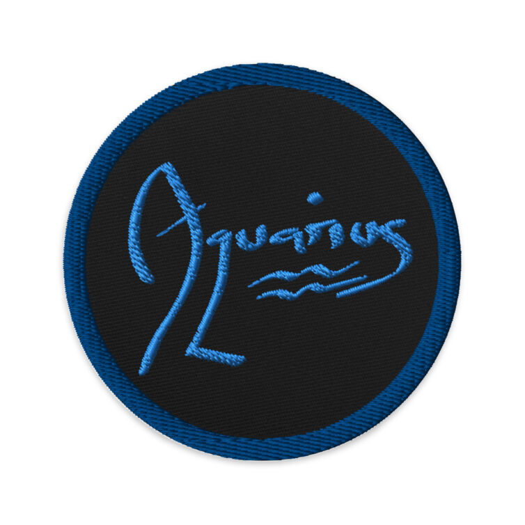 Aquarius Zodiac Sign Astrology Embroidered patches