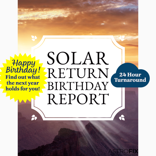 Solar Return Birthday Astrology Report