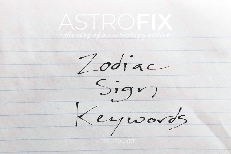 zodiac sign keywords for astrology_astrofix.net