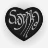 Sappho Embroidered Heart Patches