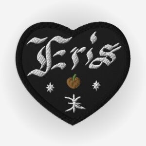 Eris Embroidered Heart Patch