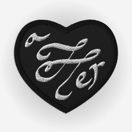 Hera Embroidered Heart Patch