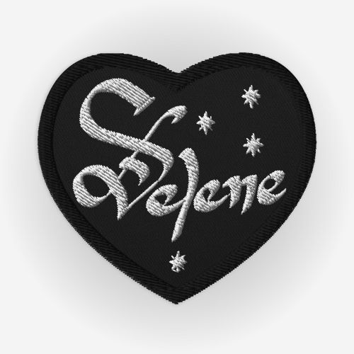 Selene Embroidered Heart Patch
