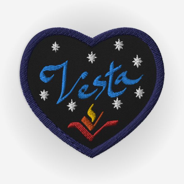 Vesta Embroidered Heart Patches