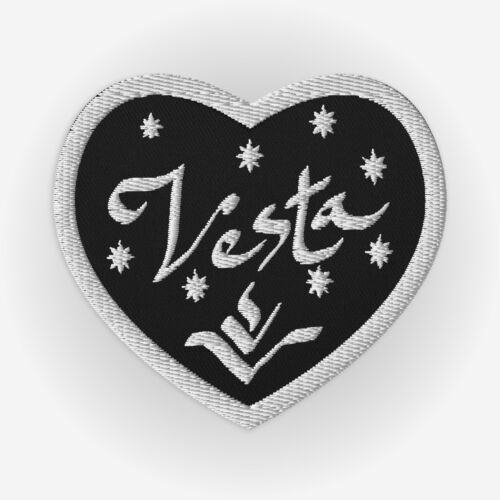 Vesta Embroidered Heart Patches