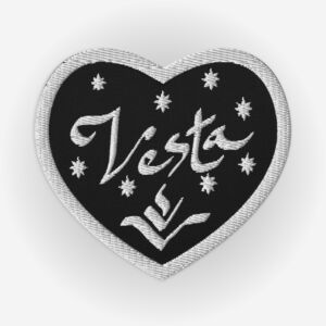 Vesta Embroidered Heart Patches