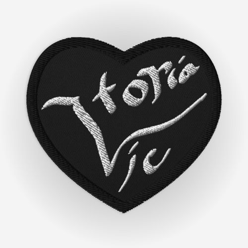 Victoria Embroidered Heart Patch