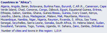 My Best Places in Africa AstroCartography Report