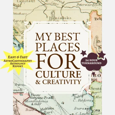 Creativity & Culture Astrocartography — 500 Best Places