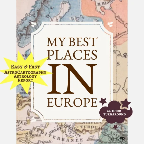 Europe Astrocartography List — 200 Best Places
