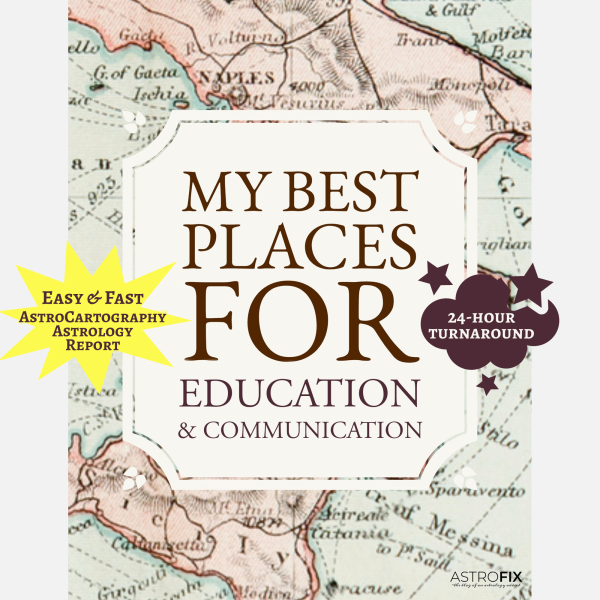 My Best Places for Education and Communication AstroCartography Report