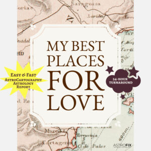 My Best Places for Love AstroCartography Report