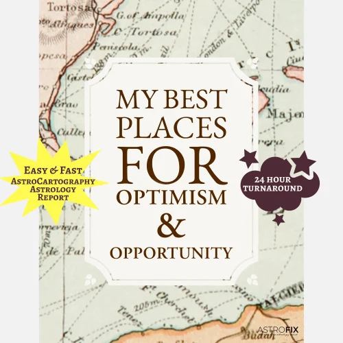 Optimism & Opportunity Astrocartography — 500 Best Places
