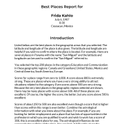 My Best Places for Education and Communication AstroCartography Report