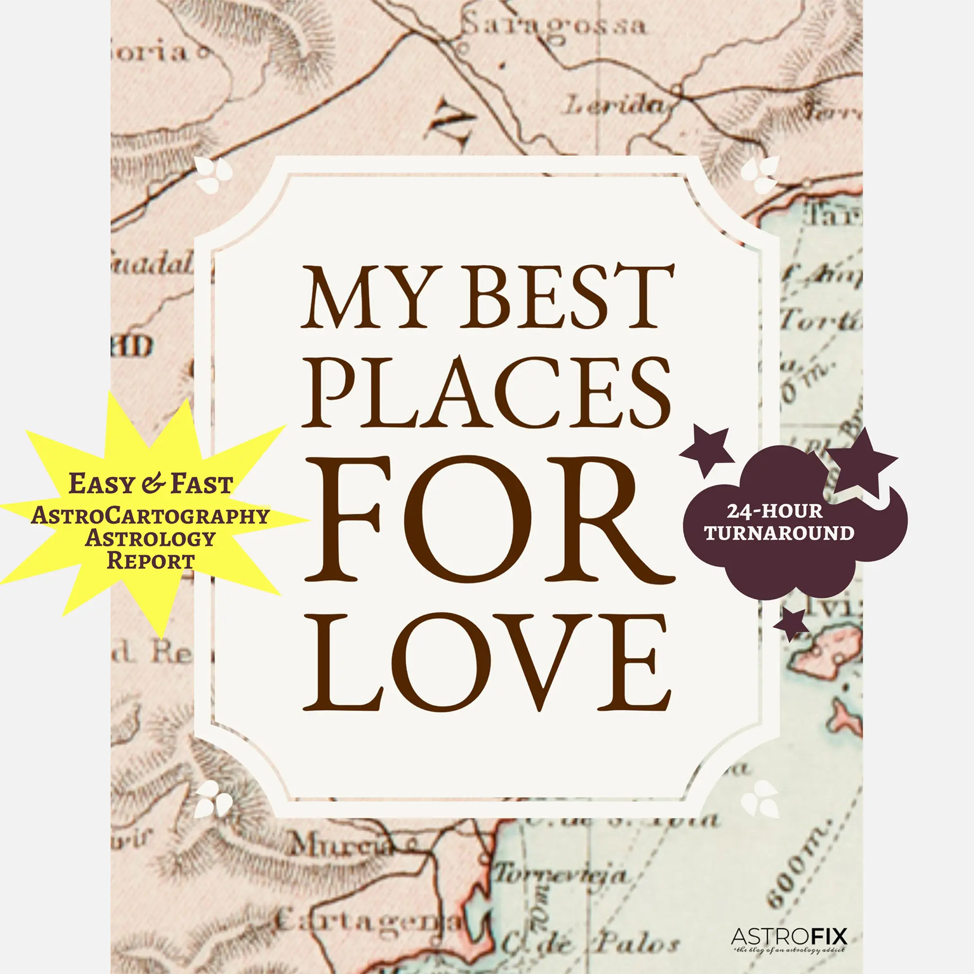 Romance Astrocartography — 500 Best Places