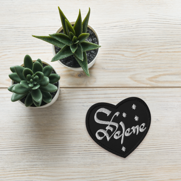 Selene Embroidered Heart Patch