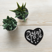 Astarte Embroidered Heart Patch