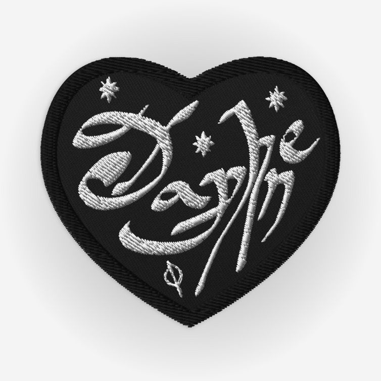 Daphne Embroidered Heart Patch