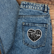 Terpsichore Embroidered Heart Patch