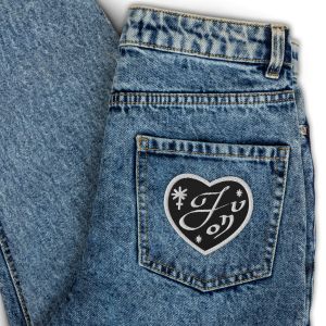 Juno Embroidered Heart Patch