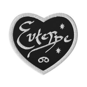 Euterpe Embroidered Heart Patches