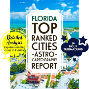 Florida Top Ranked Cities AstroCartography Report