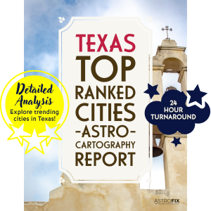 Texas Top Ranked Cities AstroCartography Report