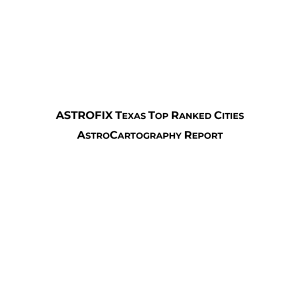 Texas Top Ranked Cities AstroCartography Report