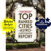 Georgia Top Ranked Cities AstroCartography Report