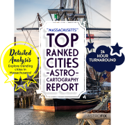 Massachusetts Top Ranked Cities AstroCartography Report