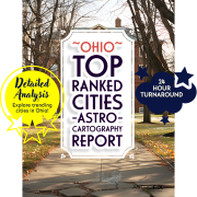 Ohio Top Ranked Cities AstroCartography Report