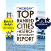 Michigan Top Ranked Cities AstroCartography Report
