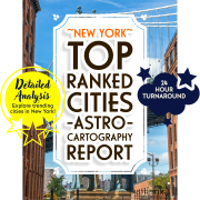New York Top Ranked Cities AstroCartography Report