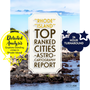 Rhode Island Top Ranked Cities AstroCartography Report