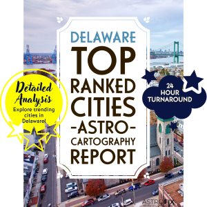 Delaware Top Ranked Cities AstroCartography Report
