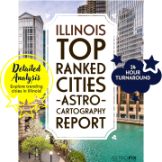 Illinois Top Ranked Cities AstroCartography Report
