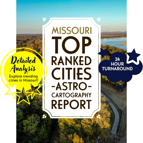 Missouri Top Ranked Cities AstroCartography Report