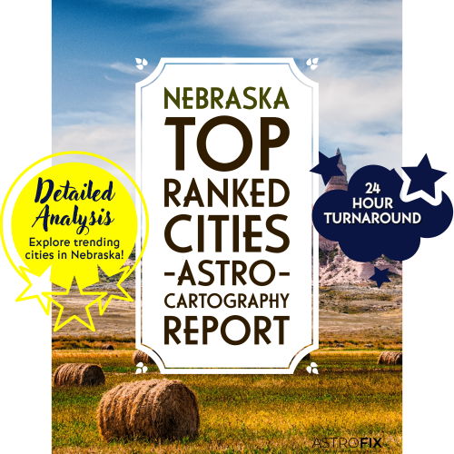 Nebraska Top Ranked Cities AstroCartography Report