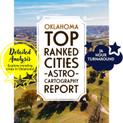Oklahoma Top Ranked Cities AstroCartography Report